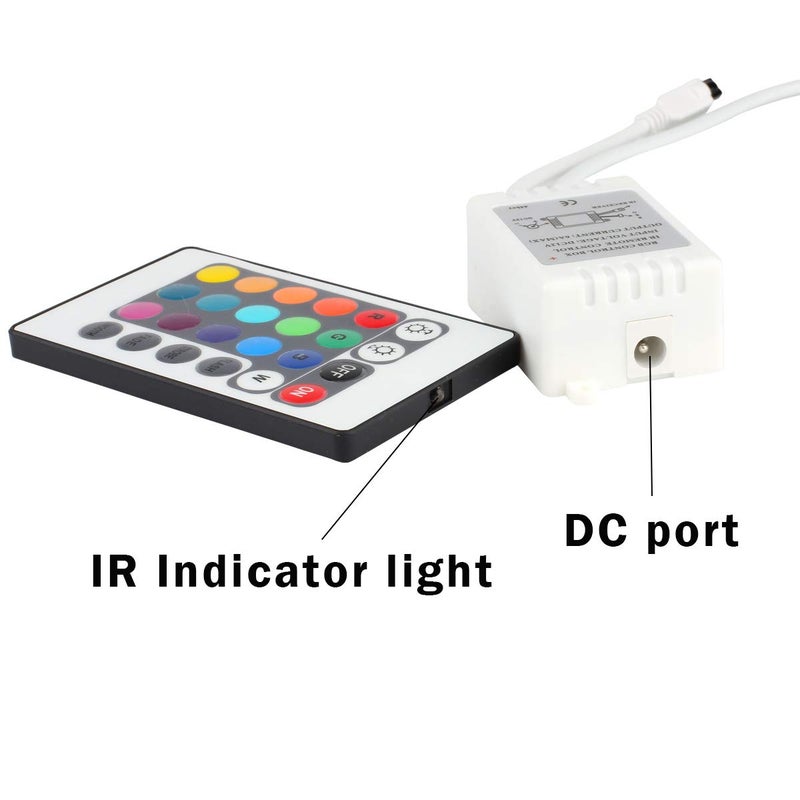 SUPERNIGHT وحدة تحكم عن بُعد LED شريط SUPERNIGHT DC 12V 24 مفتاح مع صندوق تحكم لأضواء شريط RGB LED 3528 5050 SMD - Image 3